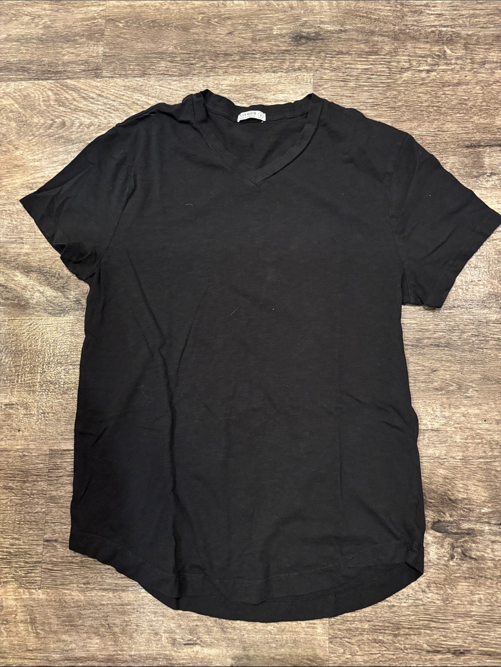 Buck Mason Black V-Neck Short Sleeve Tee